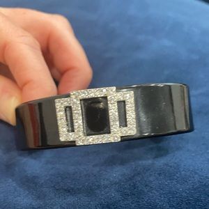 New black cuff bracelet with beautiful embellishments